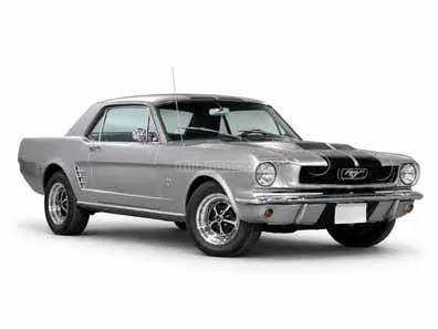 Ford Mustang Clásico Plateado - Modelo Vintage Icónico