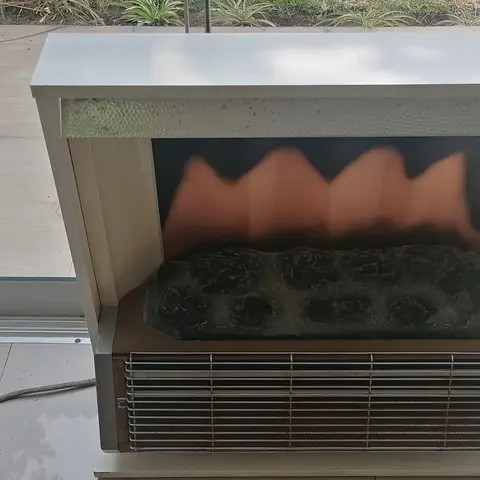 Chimenea Eléctrica Decorativa con Efecto de Llamas y Troncos